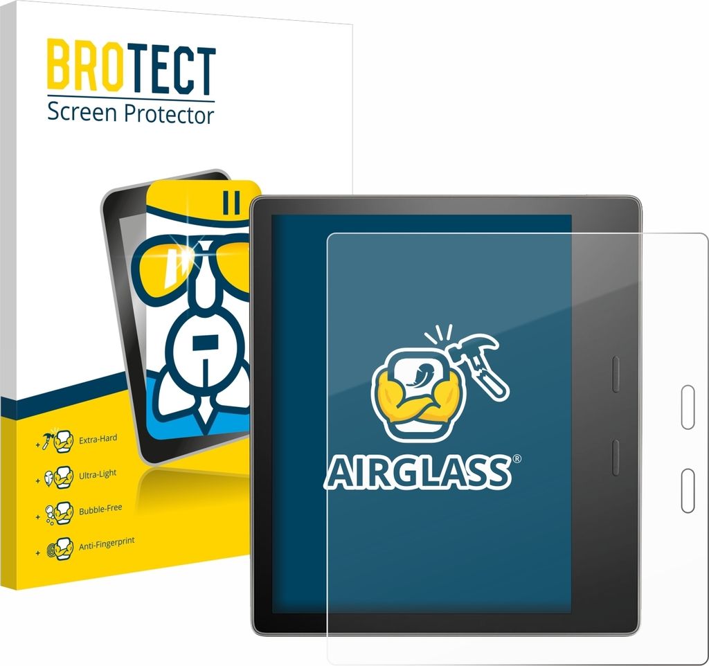 BROTECT Schutzglas für Amazon Kindle Oasis 2019 (10. Gen.) Schutzfolie Panzer Folie Glas Display Schutz klar