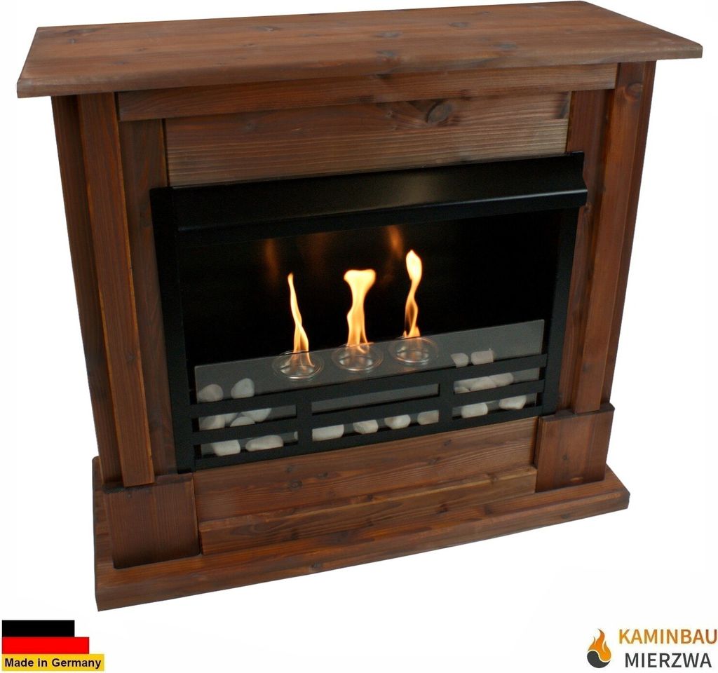 Gelkamin Ethanolkamin Kaminofen Rafael Premium Royal - Farbe Nussbaum