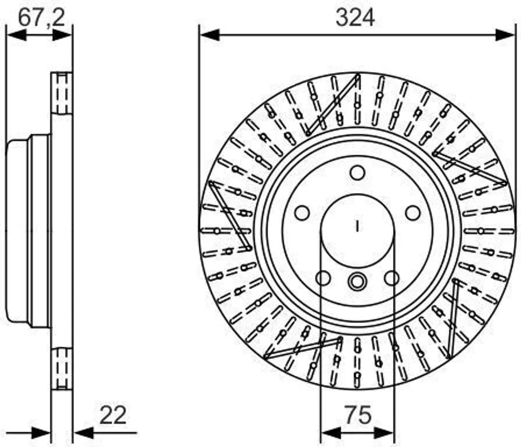 Disque de frein anticorrosion Bosch 0986479A78 pour BMW E91 E93 E81