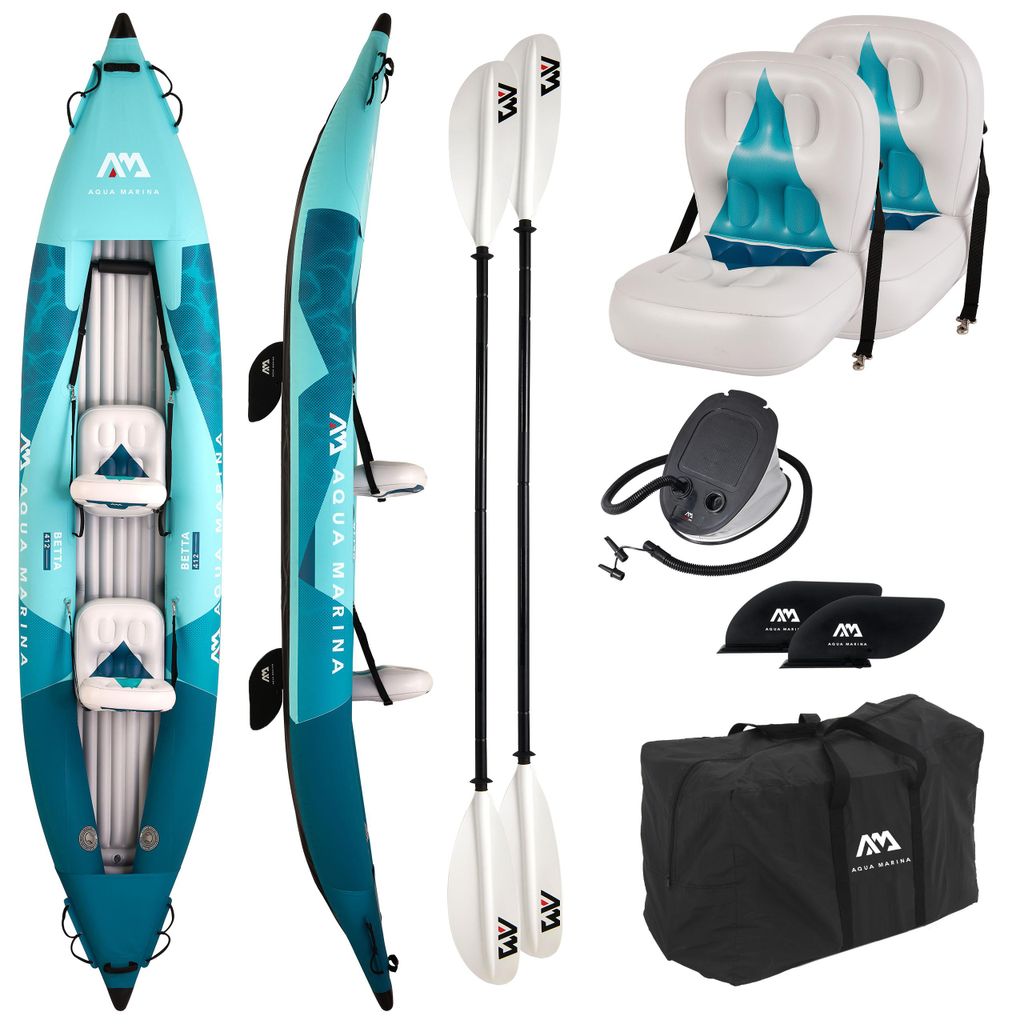 Nadmuchiwany kajak 2-osobowy Aqua Marina BETTA 412 Blue – Zdjęcie produktu 
