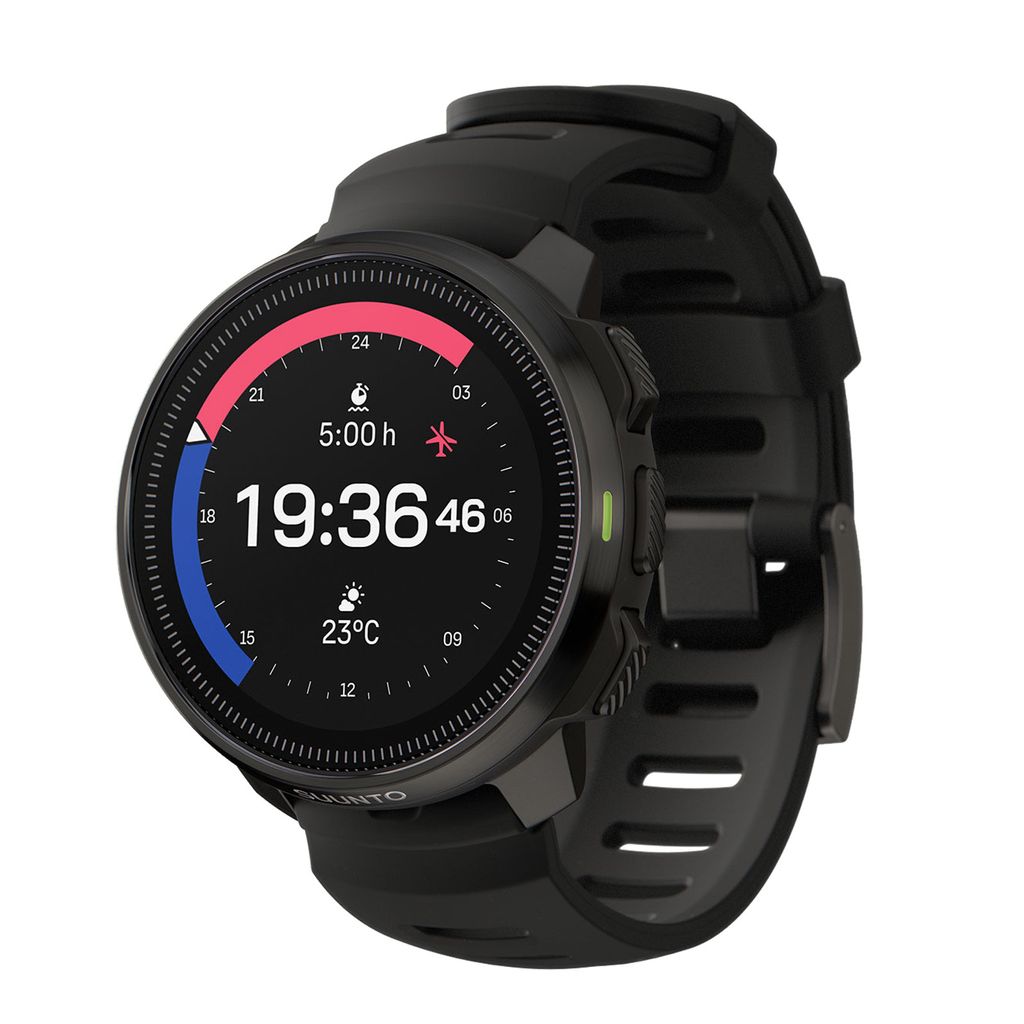 Suunto Ocean, 100 m, Silikon, Schwarz, Rund, LED, 466 x 466 Pixel