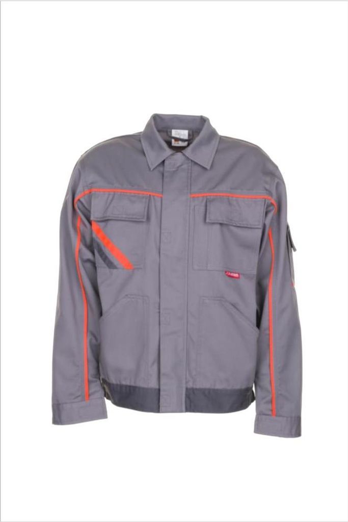 Planam Bundjacke Visline V2, Gr. 66 zink/orange/schiefer