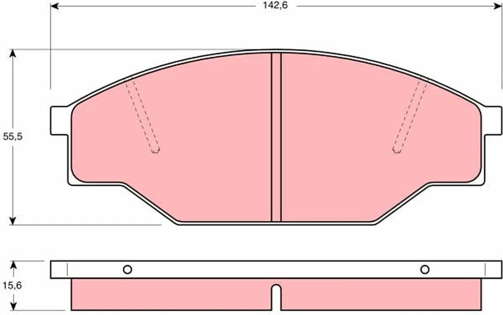 Plaquettes de frein TRW GDB351 anti-bruit pour Toyota Hilux 04465 26200