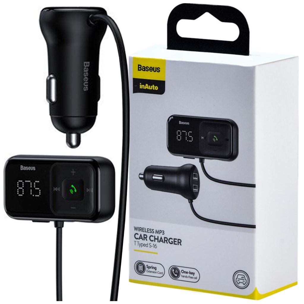 Baseus T-Type S16 FM-Transmitter Bluetooth 5.0 Produktbild 