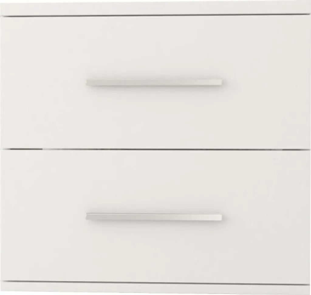 Chevet blanc OMEGA I 22 de 55 cm, meuble de rangement pour chambre