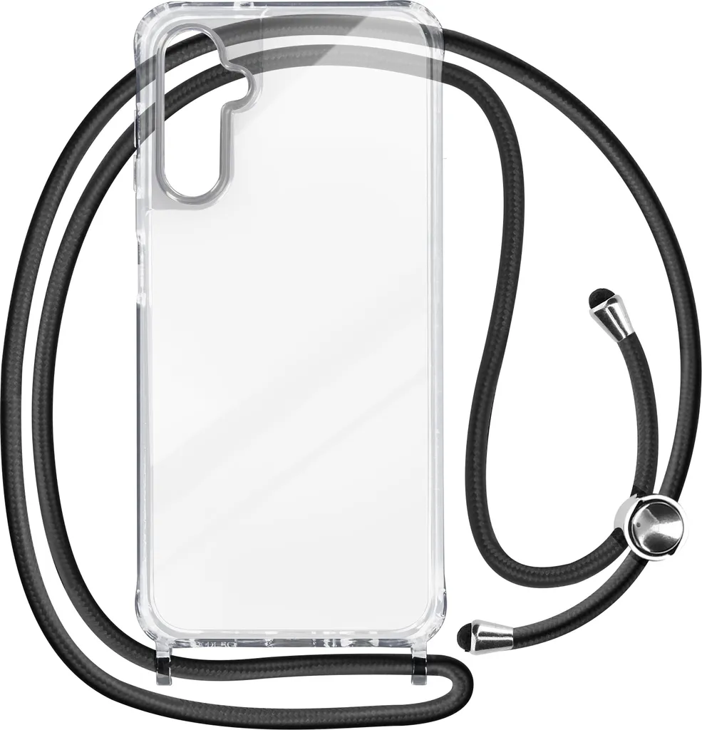 Custodia Avizar Samsung Galaxy A34 5G Trasparente con Cordino Nylon 90cm
