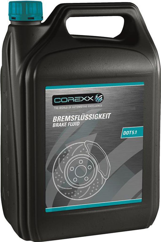 Corexx Bremsflüssigkeit Dot 5.1 Bremsflüssigkeit Dot5.1 5ltr. kann