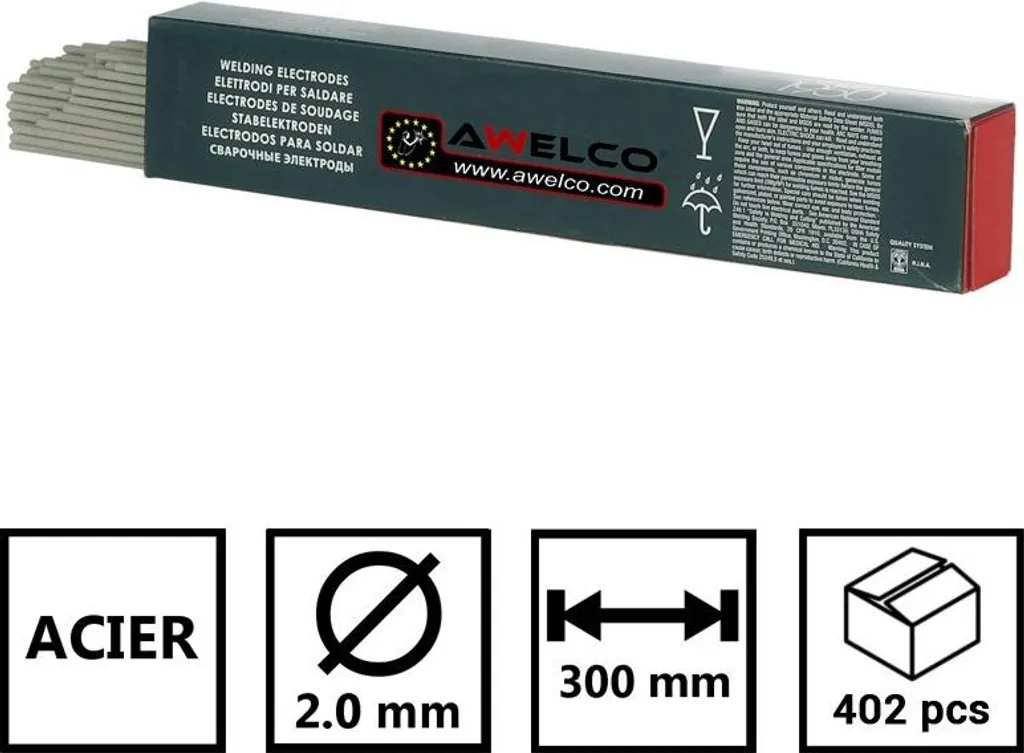 Baguettes de soudure rutiles E6013 Ø 2 mm pour poste à souder MMA