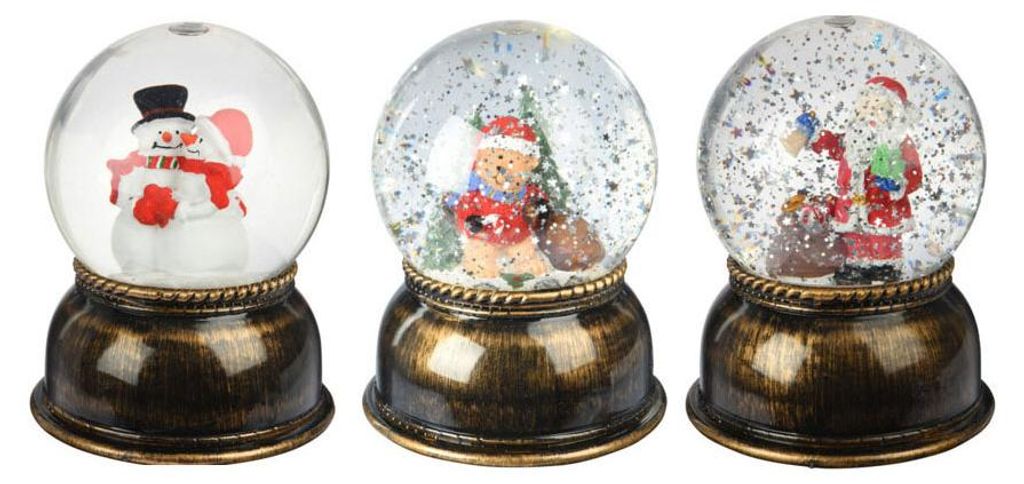 Schneekugel Weihnachten LED Licht XL bunt Dekoration