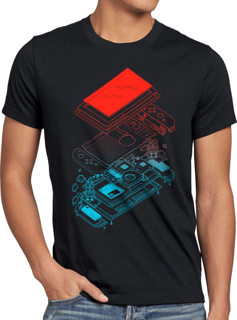 A.N.T. Exploded Herren T-Shirt pro gamer konsole joypad