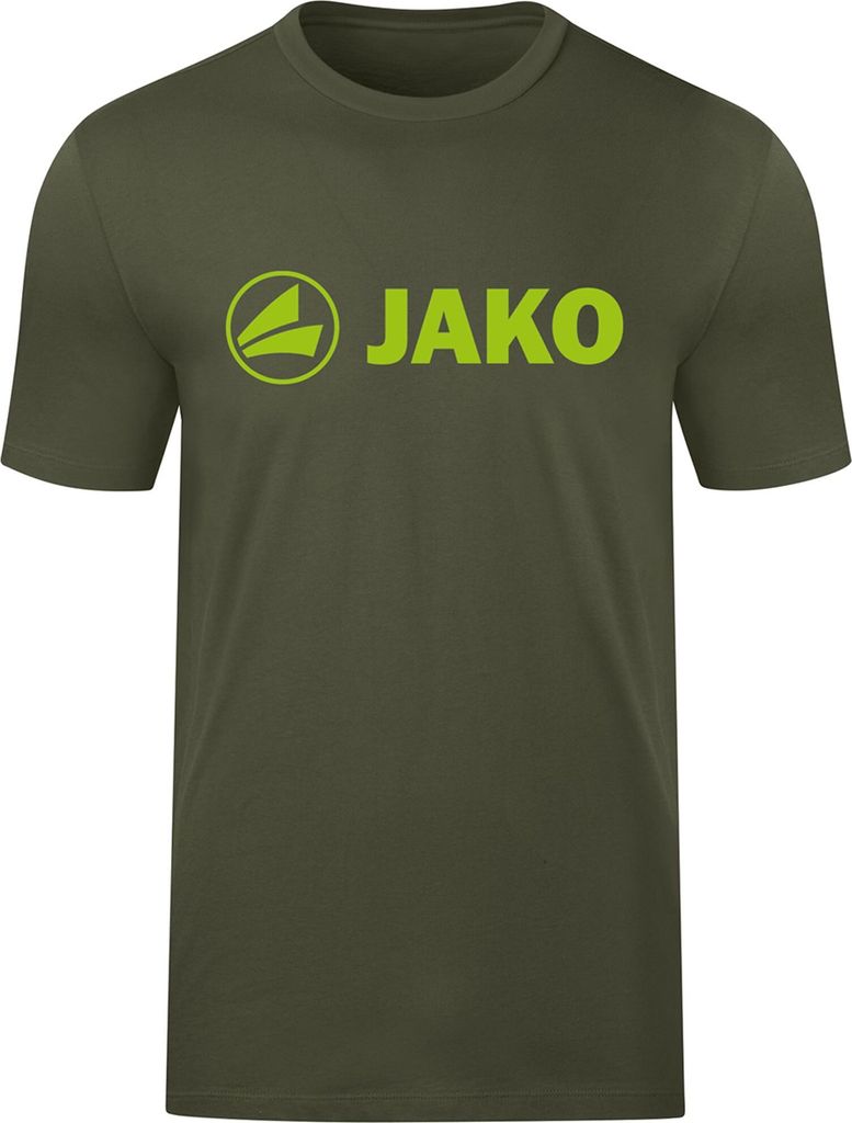 Jako Promo T-Shirt Kinder - Khaki / Neongrün