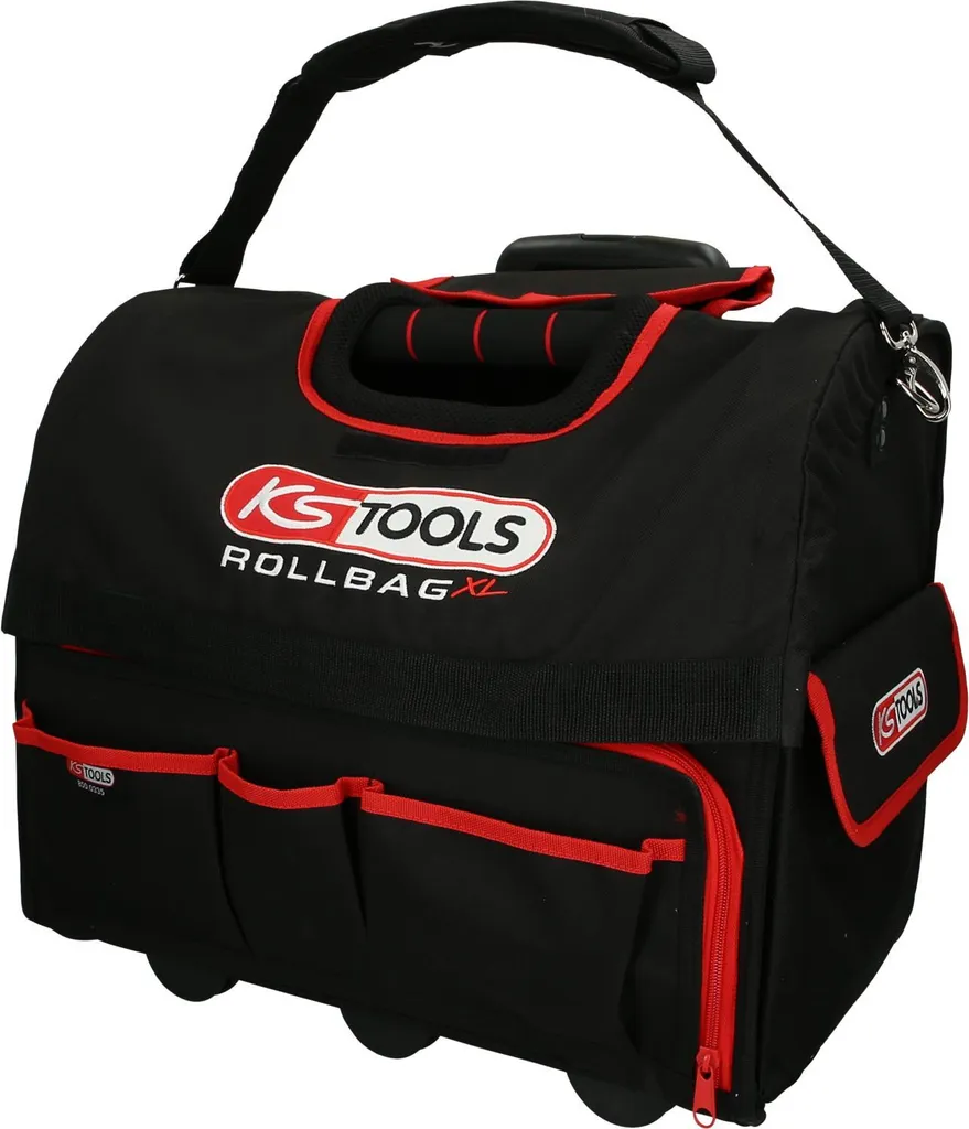 Sac à outils universel XL robuste avec poignée télescopique et roues