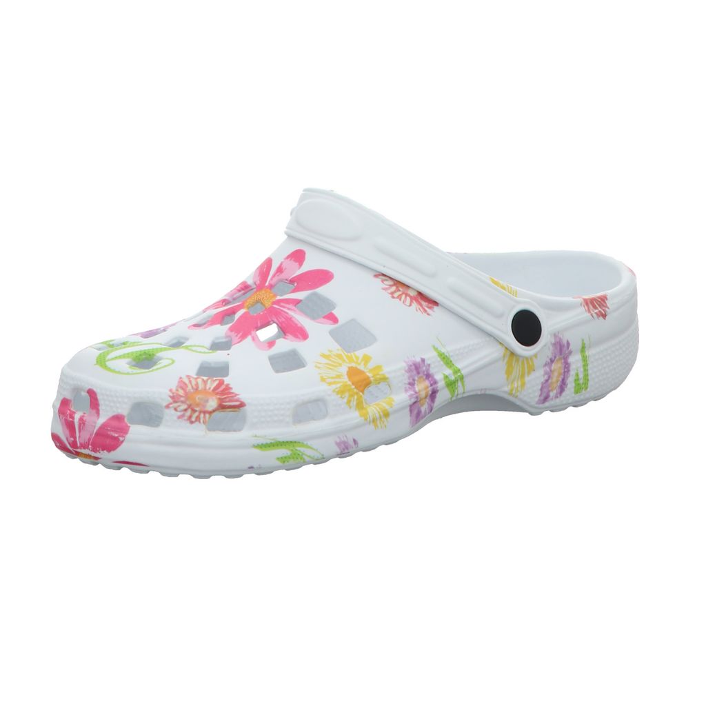 Sneakers Damen-Badeschuh Weiß mit Blumen, Farbe:weiß, EU Produktbild 
