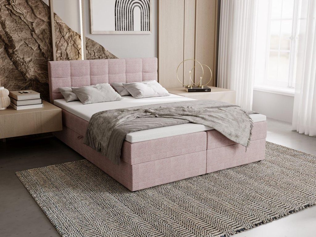 Čalouněná postel 140x200 ELSIE 2 s úložným prostorem - Obrázek produktu 
