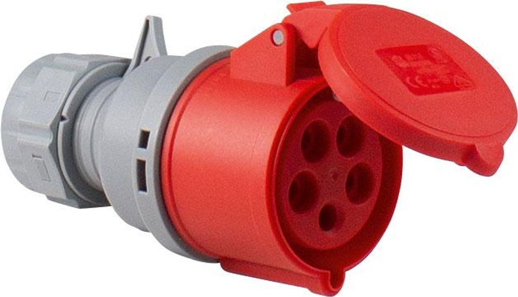 as-Schwabe CEE-Stecker ohne Kabel max. 6mm² 400V 32A Produktbild 