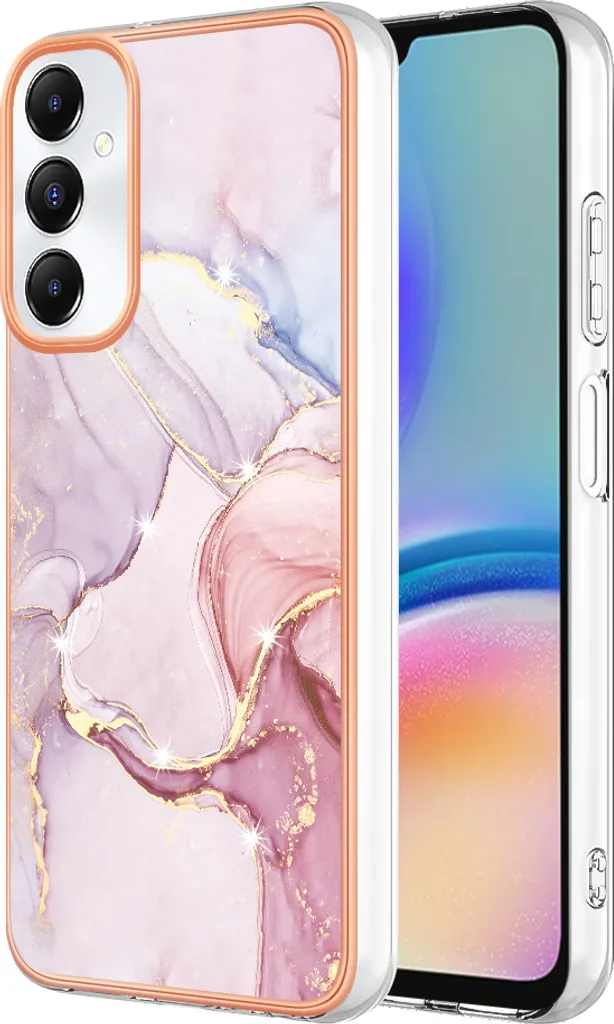 Cover Samsung A05S Marmo Rosa Oro | Custodia Morbida Antiurto Slim
