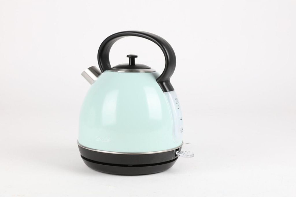 Vintage Retro Flötenkessel 2,6 L – Edelstahl, Pfeifkessel Für Gas, Elektro, Induktion, Halogen, Mit Abnehmbarem Deckel & Ausgießer-Klappe, Inkl. Hitzebeständigem Griff Pfeifkessel Metall
