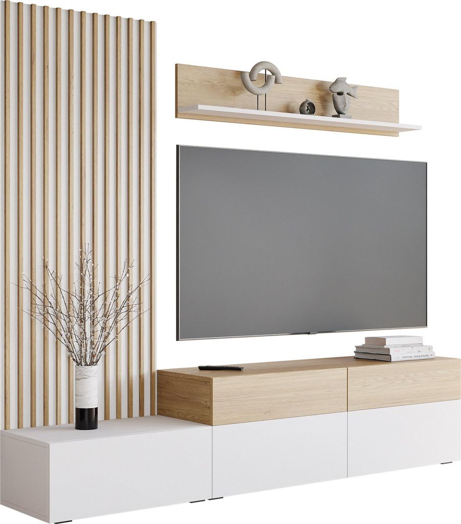 MIRJAN24 Wohnwand Narezi I, Stilvoll Wohnzimmer-Set, Produktbild 