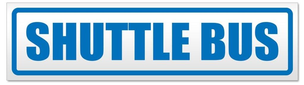 Kiwistar - Autoaufkleber - Blau - 45 x 12 cm - Shuttle Bus - Hinweis Aufkleber Sticker für Auto, Kfz, Fahrrad, PKW, LKW
