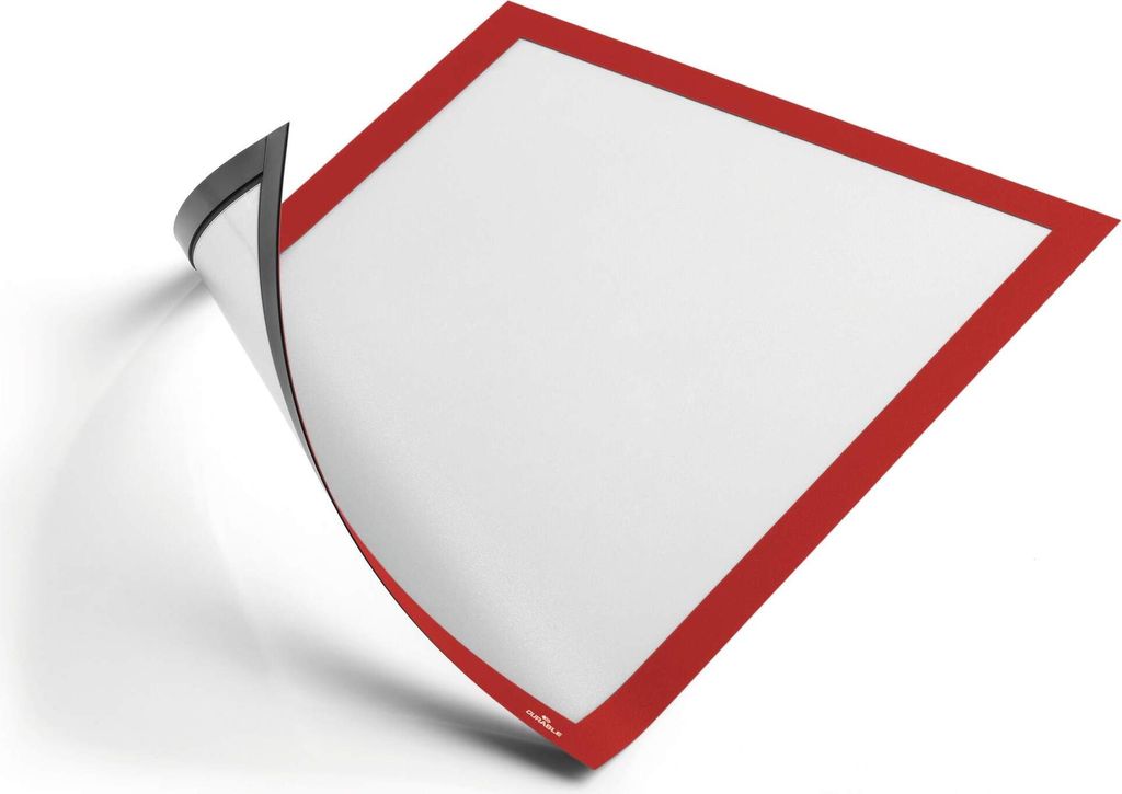 Dauerhaft - Duraframe Magnetrahmen, ft A4, rot, 5er-Pack Produktbild 
