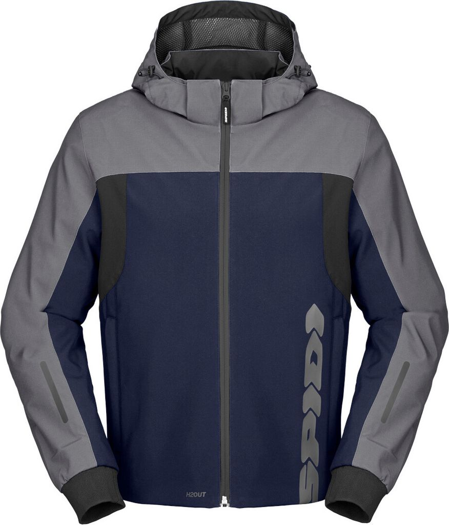 Spidi H2Out II wasserdichter Motorrad Hoodie, blau/grau, 2XL