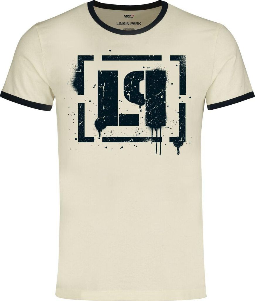 Linkin Park T-Shirt Herren Logo - Ringer Shirt altweiß XXL