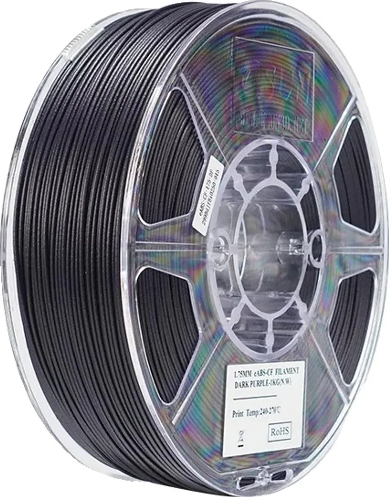 Filament eABS-CF Violet Foncé 1,75 mm - Haute Résistance et Carbone