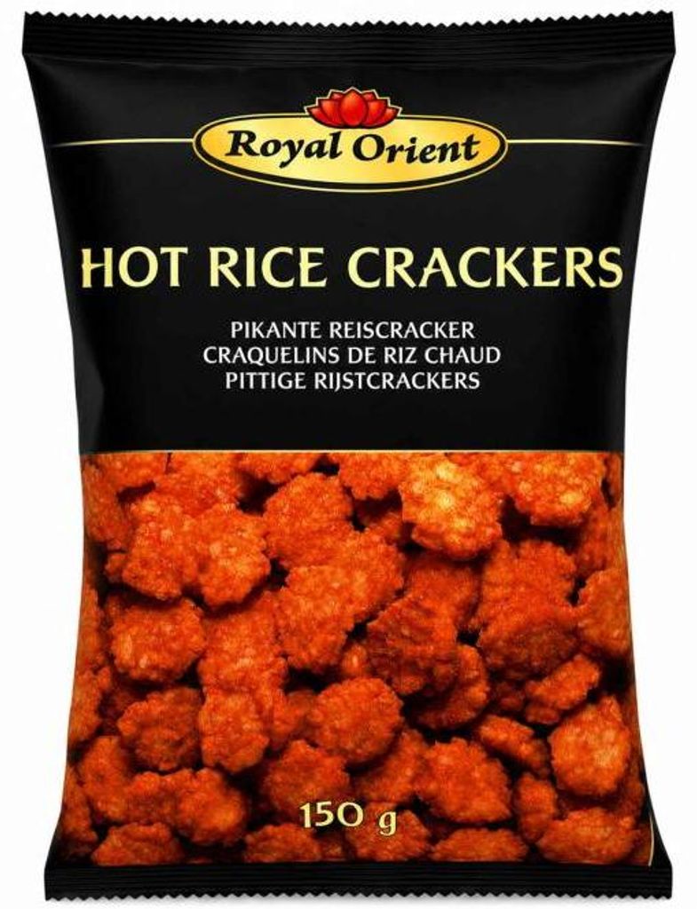 ROYAL ORIENT Hot Rice Crackers 150g | Pikante Reiscracker Produktbild 