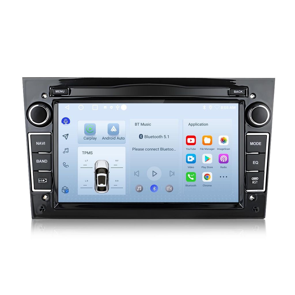 7’‘ 2+64GB Radio Samochodowe Android dla Opel Zafira Zdjęcie produktu 
