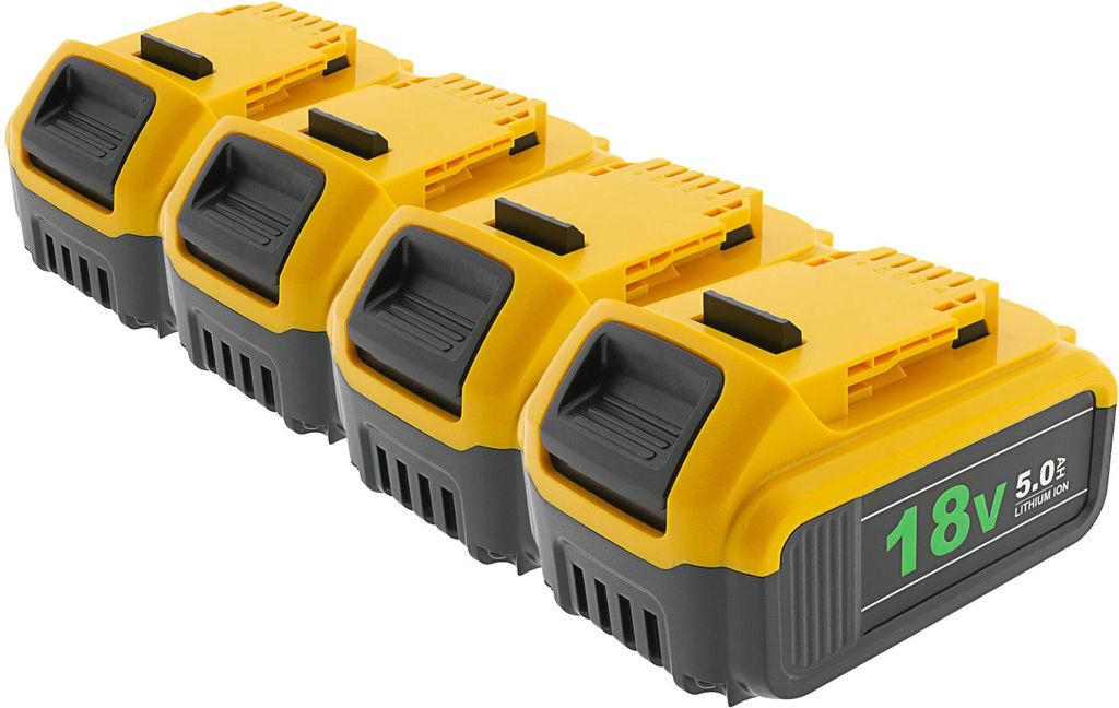 4er-Set PATONA Akku DeWalt DCB184 18V XR 5.0Ah