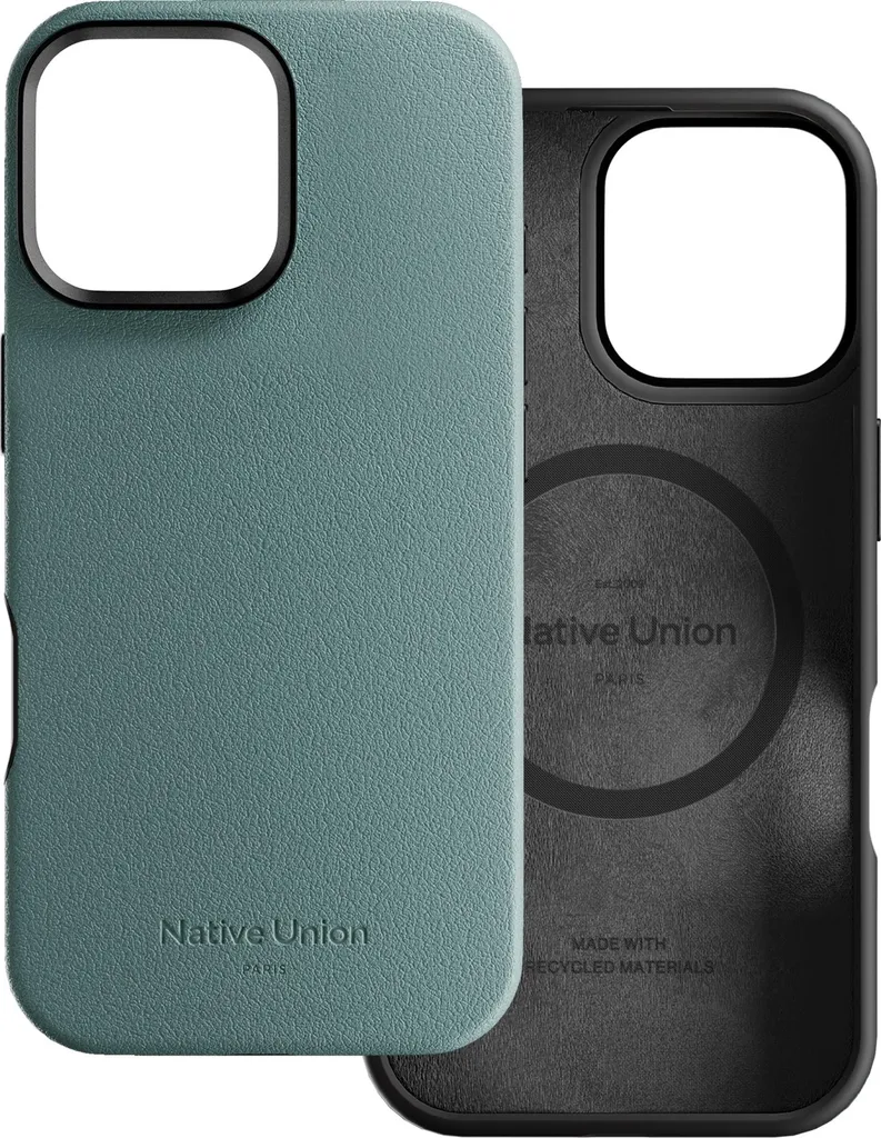 Étui iPhone 16 Pro Max MagSafe Vert : Protection Silicone Native Union