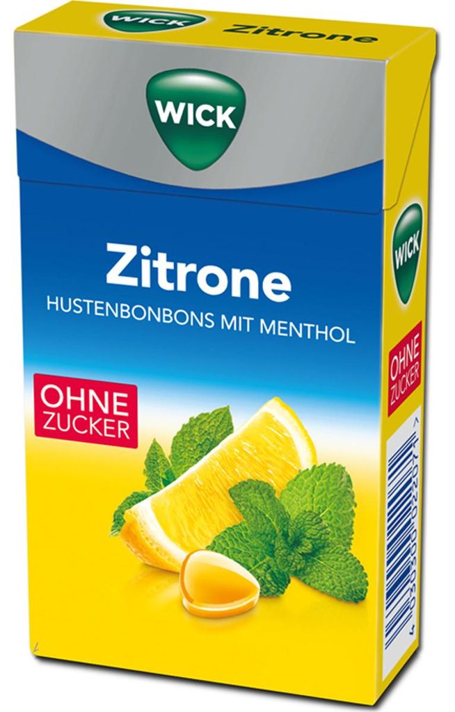 WICK Citronové pastilky do krku bez cukru s přírodním Obrázek produktu 