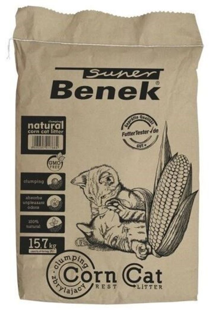 Super Benek Mais Katzenstreu Natur 25 l