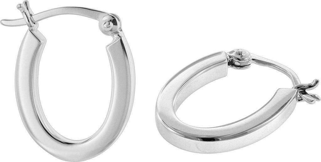 trendor 08782 Damen Ohrringe Silber 925 Creolen 18 mm