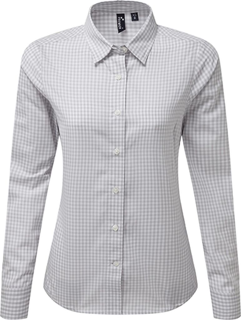 Premier Workwear WomenŽs Maxton Check Long Sleeve Shirt Produktbild 
