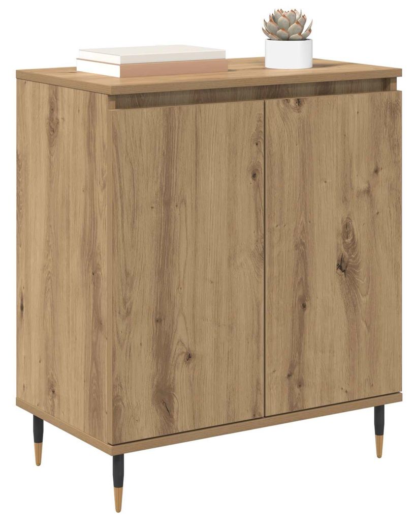 vidaXL Credenza Artisan in rovere 60 x 35 x 70 cm Materiale Immagine del prodotto 