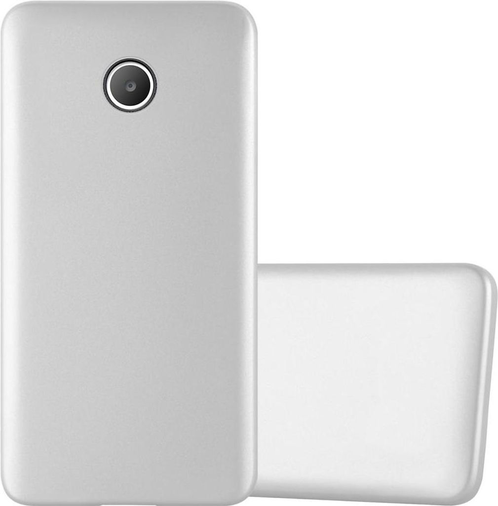 Cadorabo Schutzhülle für Huawei Y3 / Y3C / Y330 / Y331 / Y360 Hülle in Silber Handyhülle TPU Silikon Etui Cover Case