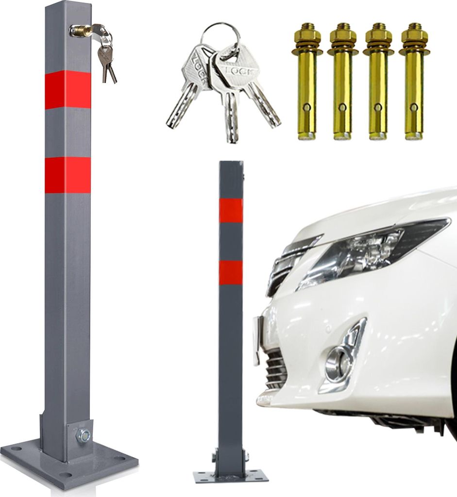 Aopunly barriera per parcheggio barriera pieghevole 66cm Immagine del prodotto 