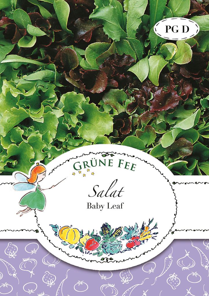 Salat Baby Leaf | Salatsamen von Grüne Fee [MHD 01/2024] Produktbild 