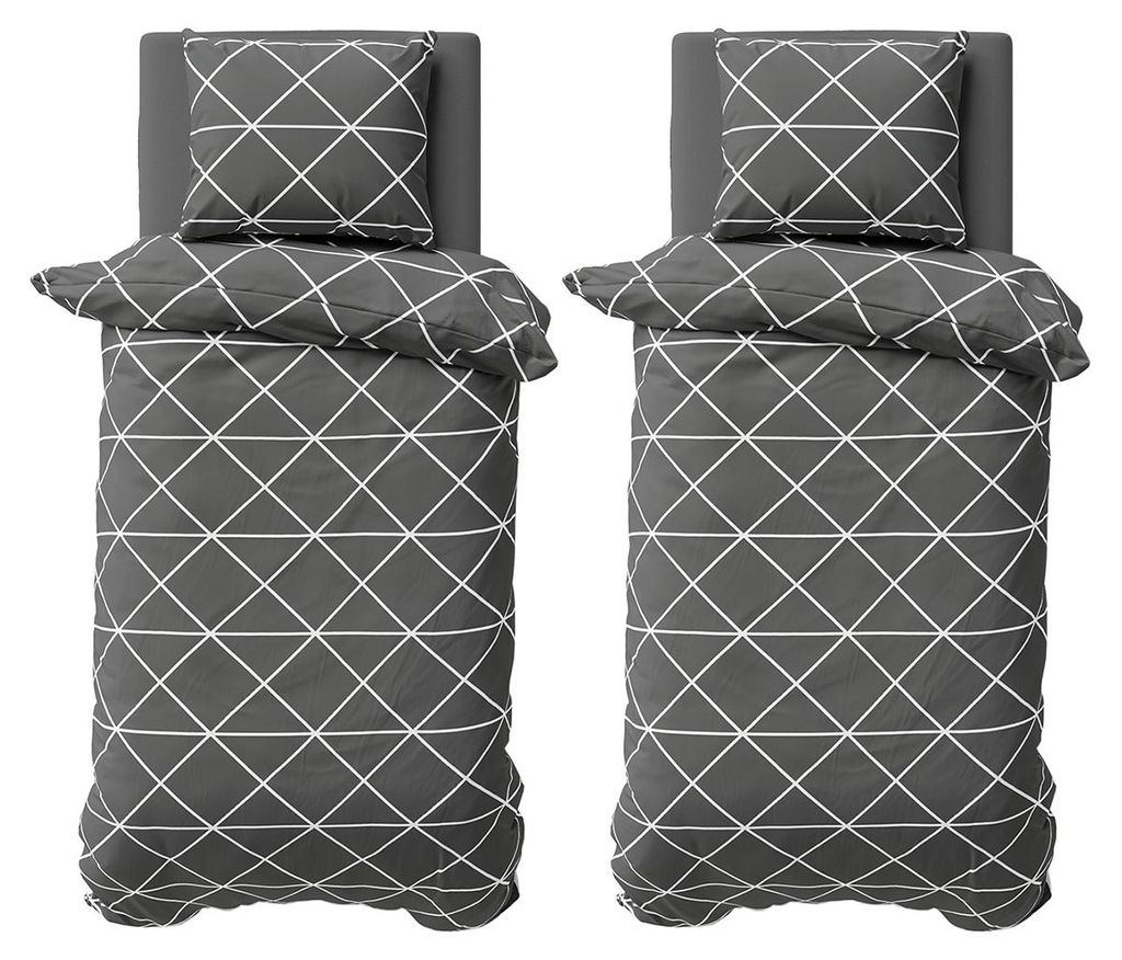 4 teilige Bettwäsche 135x200 cm Baumwolle Renforce Produktbild 