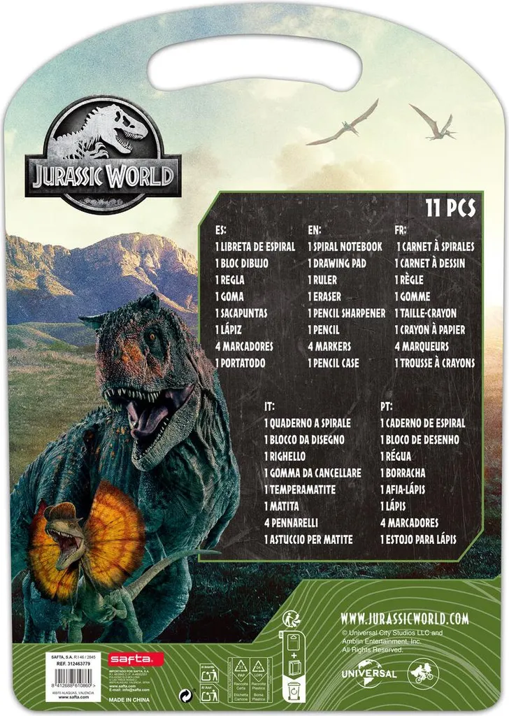 Idea Regalo: Portamine Mondo Giurassico - Cancelleria Originale 0.5mm