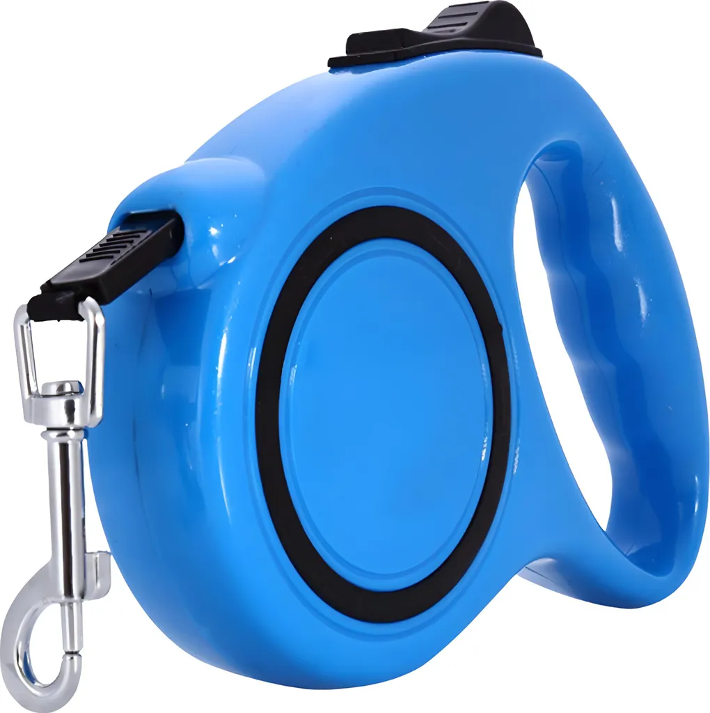 Laisse enrouleur pour chien de 5 mètres - Modèle robuste à sangle ajustable