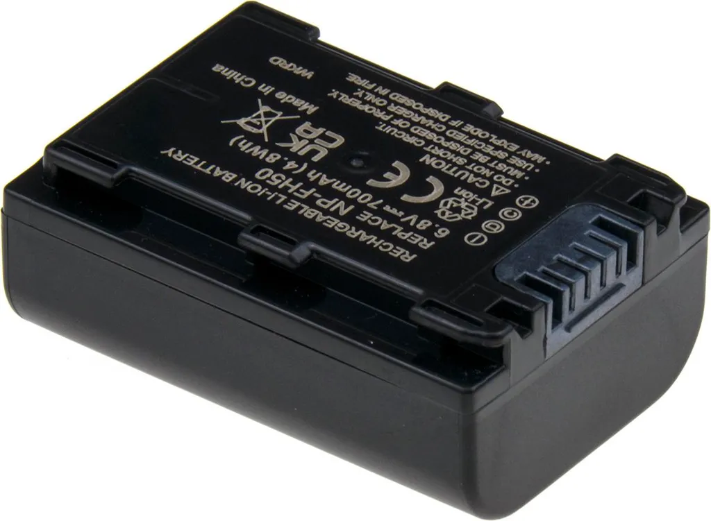Batterie NP-FH50 de secours pour Sony - Idéal voyages et reportages