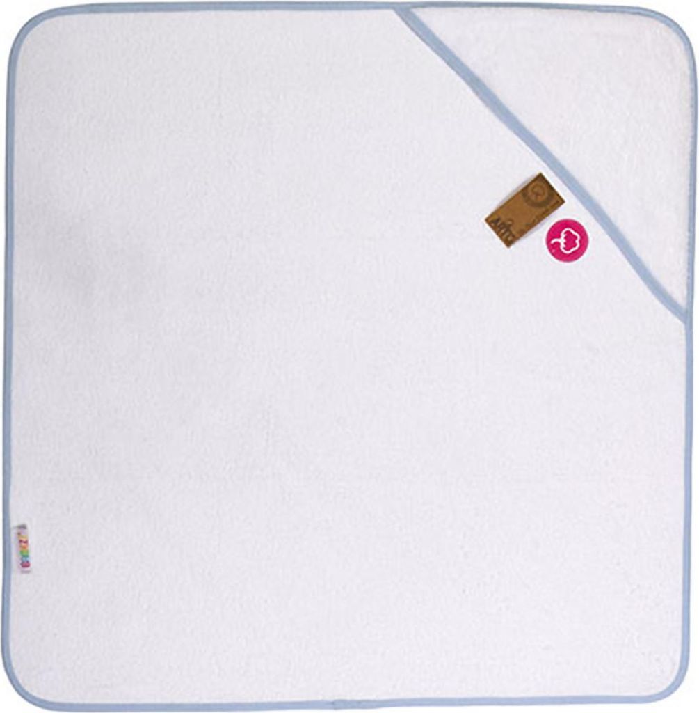 A&R 892.50 | Babiezz ALL-Over Sublimation Hooded Towel 75 x 75 cm - Farbe: White/Light Blue - Größe: 75 x 75 cm