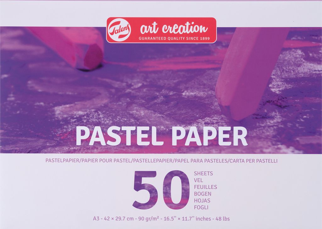 Talens 9319001M, Kunstpapier, 90 g/m², 50 Blätter Produktbild 
