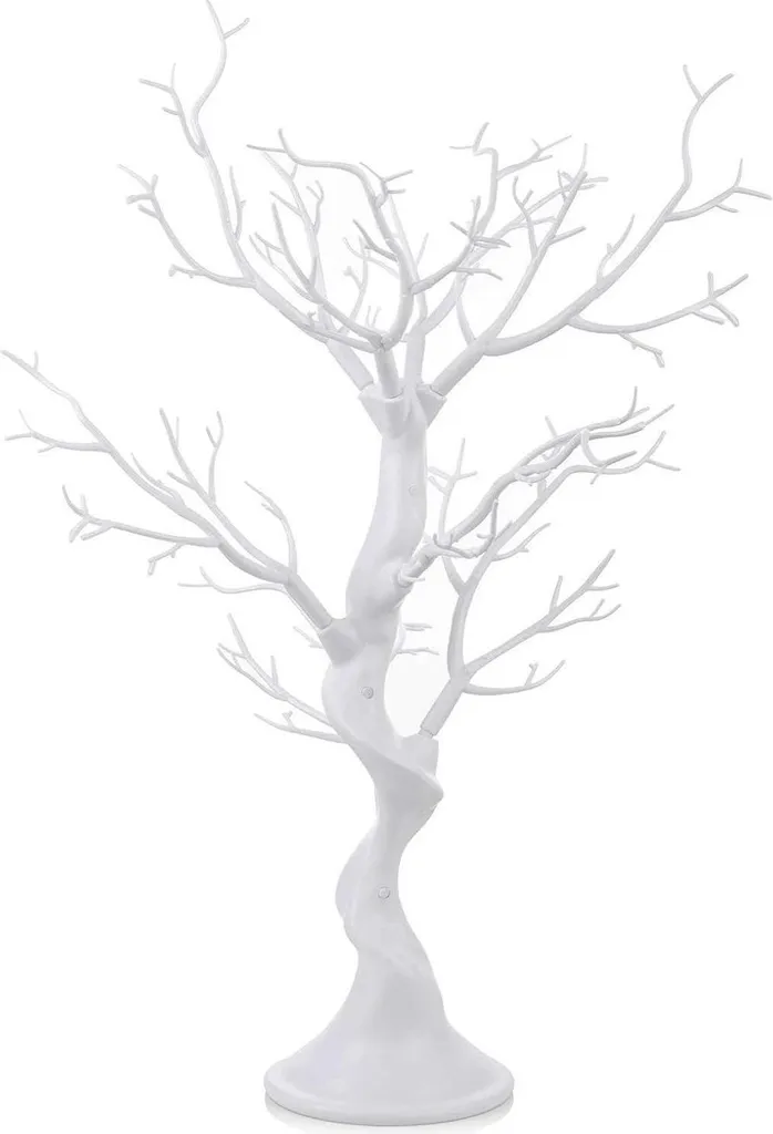 Arbre à souhaits blanc décoration mariage en résine pour centre de table