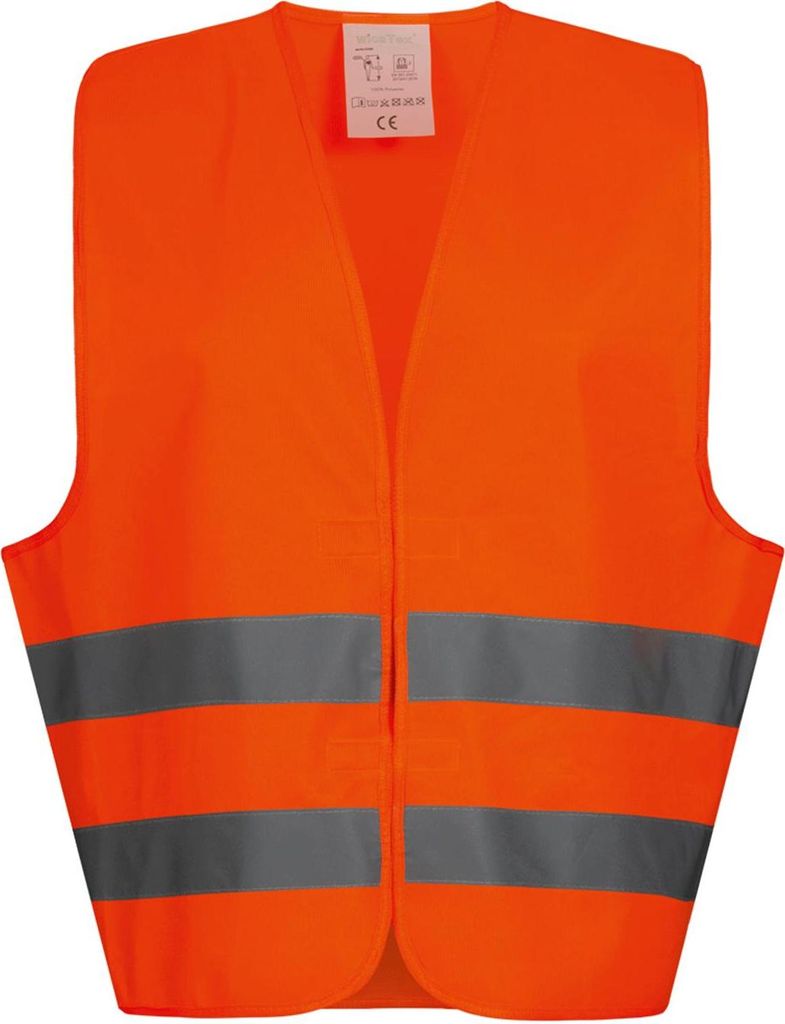 Wica-Tex Polyester-Warnweste orange Universalgröße EN ISO Produktbild 