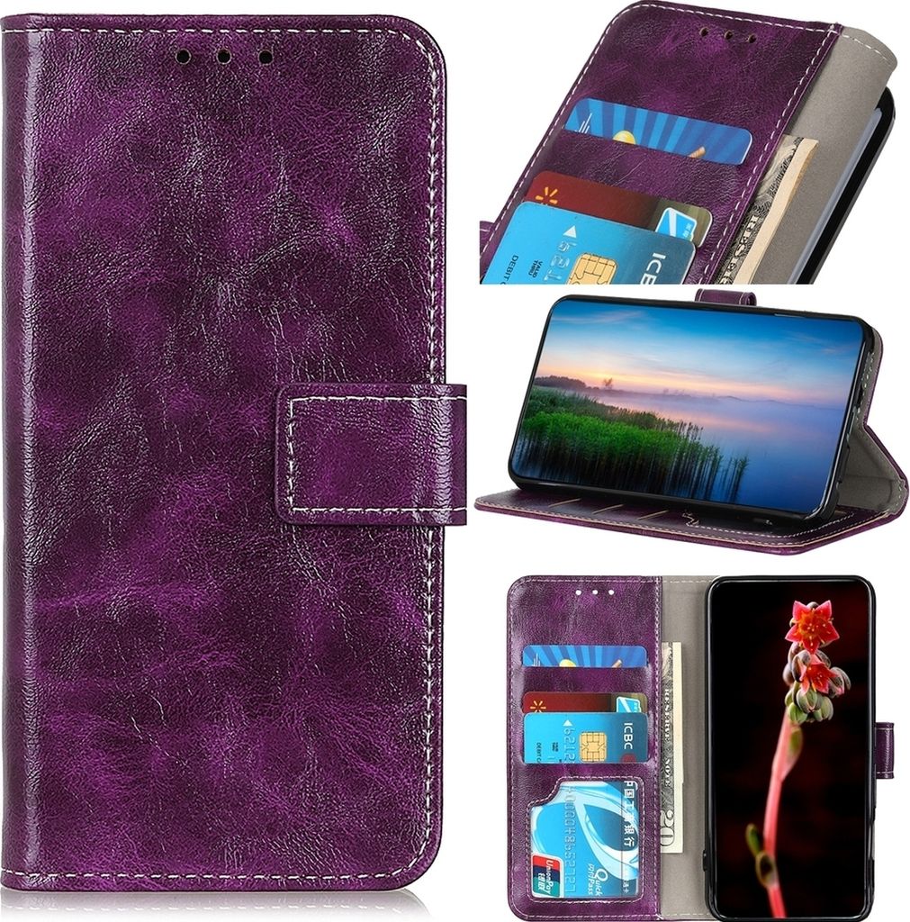 Mobigear Basic Nothing Phone (2) Hülle Klapphülle Geldbörse - Lila