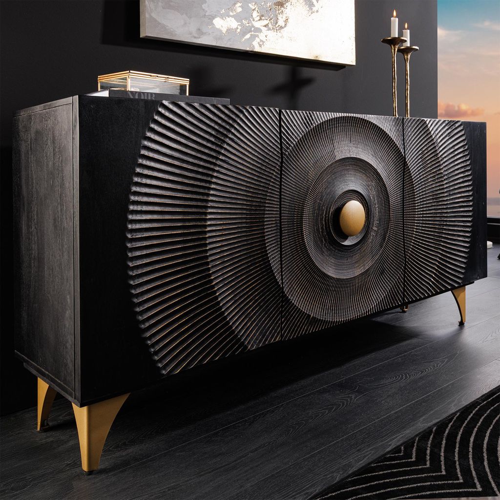 riess-ambiente Handgearbeitetes Sideboard GOLDEN SUNSET Produktbild 