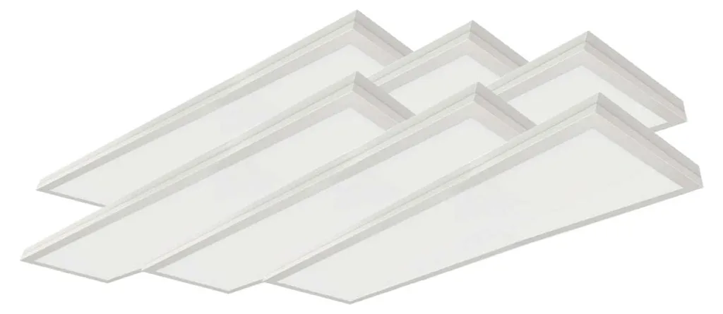 Éclairage Bureau Panneau LED 120x30 cm 4000K - Lot de 6 Dalles Pro 40W